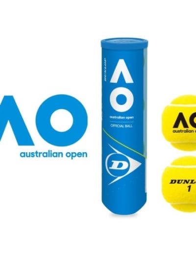 Fitness Mania - Dunlop Australian Open Hardcourt Official Ball - 4 Ball Can