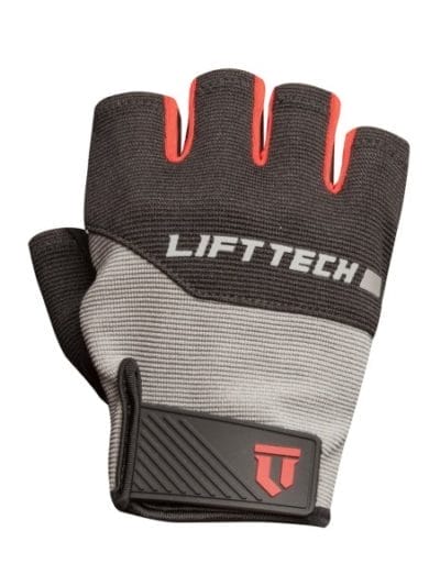 Fitness Mania - Lift Tech Classic Mens Gym Gloves - Black/Grey/Red