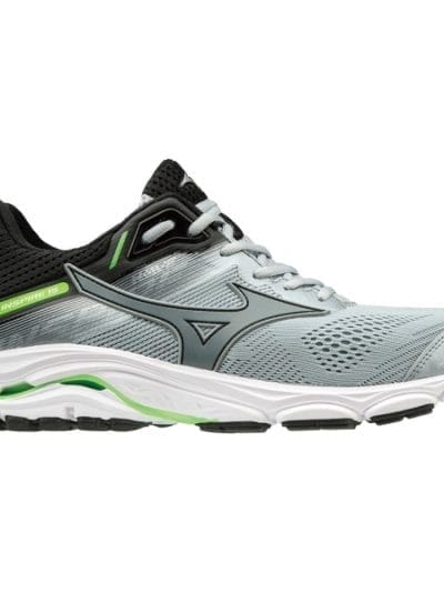 Fitness Mania - Mizuno Wave Inspire 15 - Mens Running Shoes - Quarry/Green Gecko