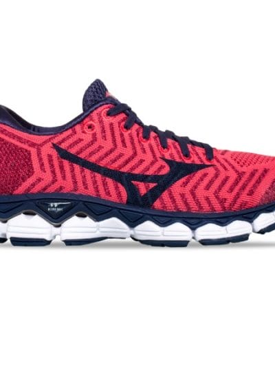 Fitness Mania - Mizuno WaveKnit Sky S1 - Womens Running Shoes - Azalea/Evening Blue