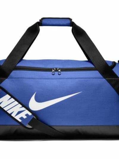 Fitness Mania - Nike Brasilia Medium Training Duffel Bag - Game Royal/Black/White