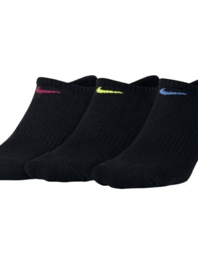 Fitness Mania - Nike Everyday Cushion Womens No-Show Socks - 3 Pack - Black/Multi
