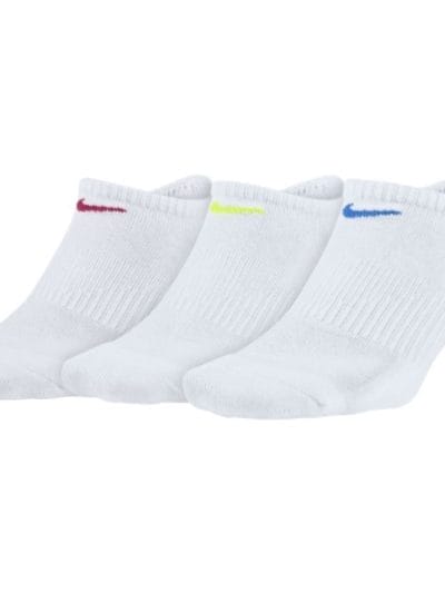 Fitness Mania - Nike Everyday Cushion Womens No-Show Socks - 3 Pack - White/Multi