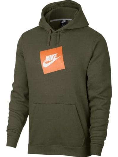 Fitness Mania - Nike Fleece Pullover Mens Hoodie - Olive Canvas