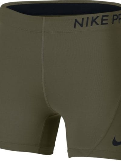 Fitness Mania - Nike Pro 5 Inch Womens Training Shorts - Olive