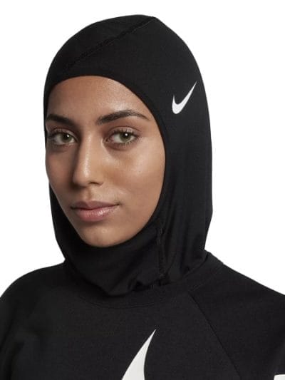 Fitness Mania - Nike Pro Hijab - Womens Training Accessory - Black/White