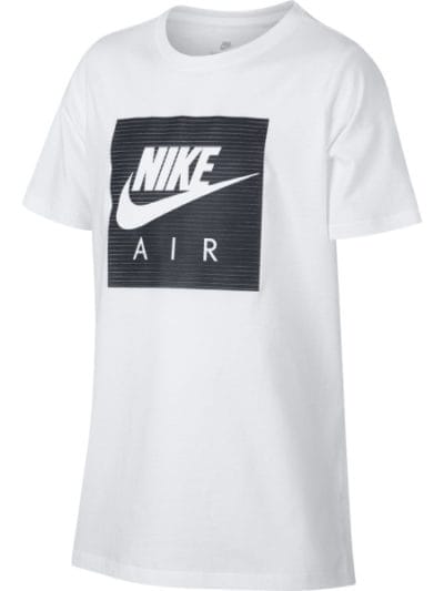 Fitness Mania - Nike Sportswear Air Logo Kids Boys Casual T-Shirt - White