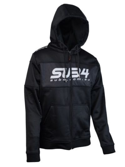 Fitness Mania - SUB4 Mens Casual Hoodie - Black