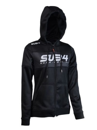 Fitness Mania - SUB4 Womens Casual Hoodie - Black