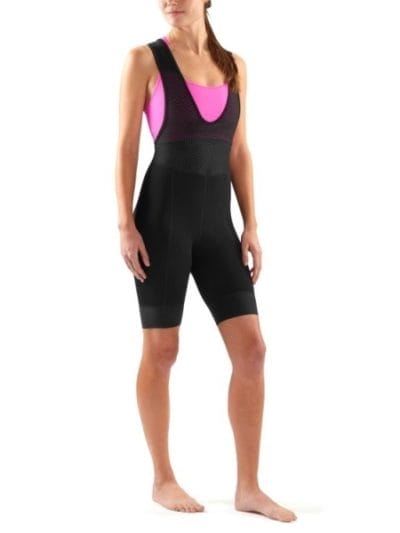 Fitness Mania - Skins Cycle DNAmic Womens Bib Half Tights - Black