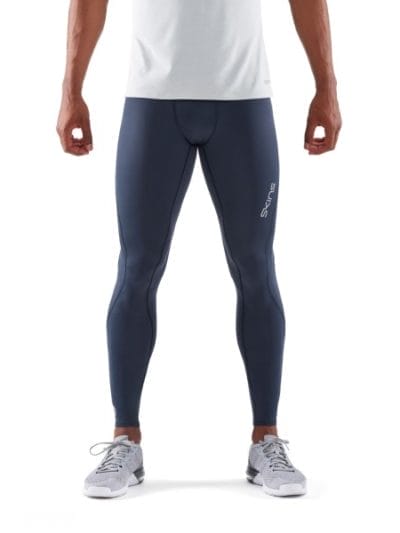 Fitness Mania - Skins DNAmic Core Mens Long Compression Tights - Navy Blue