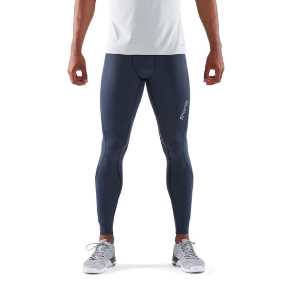 Fitness Mania - Skins DNAmic Core Mens Long Compression Tights - Navy Blue