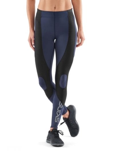 Fitness Mania - Skins DNAmic K-Proprium Womens Compression Tights - Navy Blue/Black