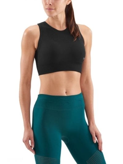 Fitness Mania - Skins DNAmic Seamless Womens Sports Bra - Black