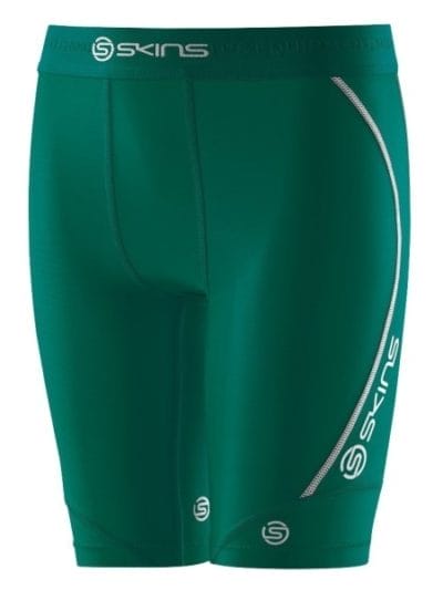 Fitness Mania - Skins DNAmic Team Youth Kids Compression Half Tights - Dark Green