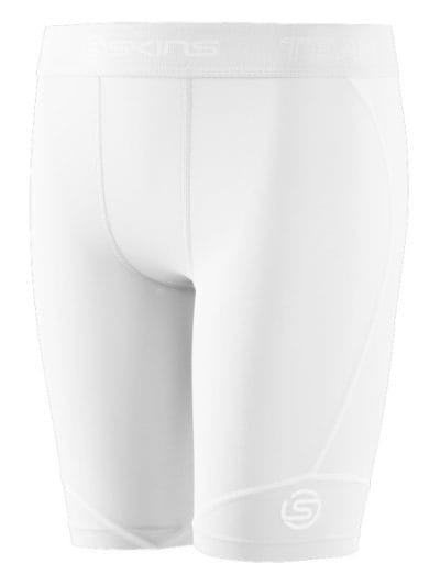 Fitness Mania - Skins DNAmic Team Youth Kids Compression Half Tights - White