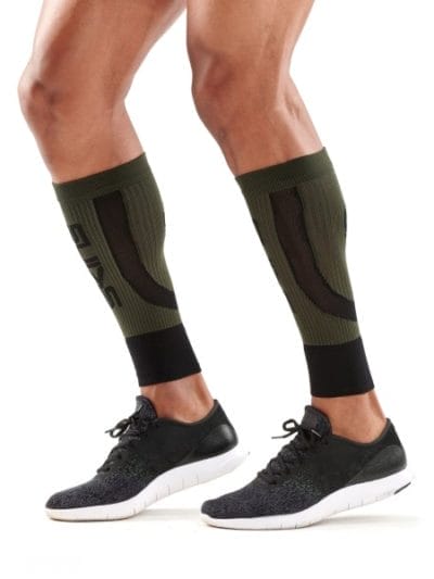 Fitness Mania - Skins Essentials Active Mens Seamless Calf Tights - Black/Utility