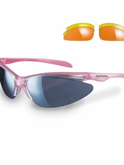 Fitness Mania - Sunwise Thirst Sports Sunglasses - Pearl Pink (supplied with 3 sets of lenses)