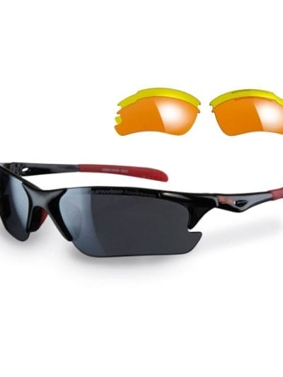 Fitness Mania - Sunwise Twister Sports Sunglasses - Black (supplied with 3 sets lenses)