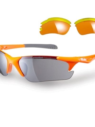 Fitness Mania - Sunwise Twister Sports Sunglasses - Orange (supplied with 3 sets of lenses)