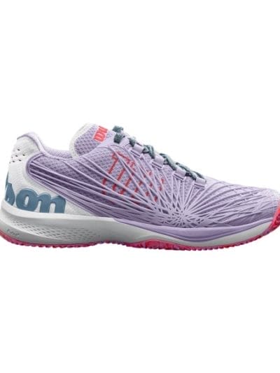 Fitness Mania - Wilson Kaos 2.0 AC Womens Tennis Shoes - Pastel Lilac/White/Fiery Coral