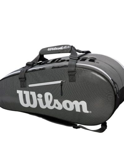 Fitness Mania - Wilson Super Tour 2 Tennis Racquet Bag - Grey