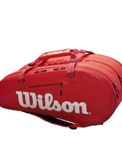 Fitness Mania - Wilson Super Tour 3 Tennis Racquet Bag - Red