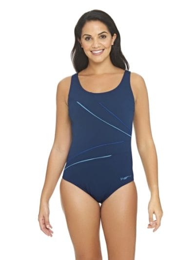 Fitness Mania - Zoggs Macmaster Scoopback Womens One Piece Swimsuit - Navy