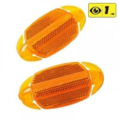 Fitness Mania - Bike Wheel Reflectors - 2 Pack - Orange