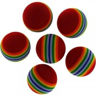 Fitness Mania - EVA STRIPES Golf Balls x 6