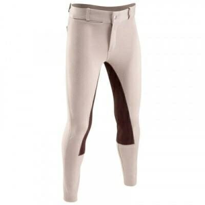 Fitness Mania - Full Seat Children's Horse Riding Jodhpurs - Beige/Brown