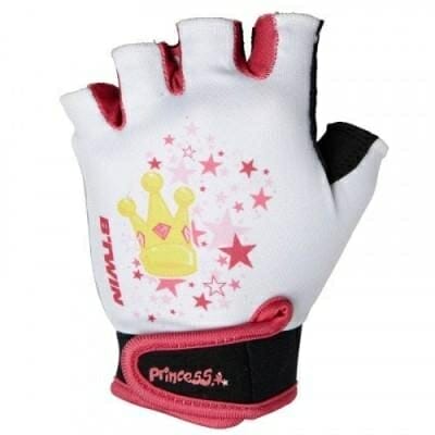 Fitness Mania - Kids Bike Gloves Princess - White/Pink