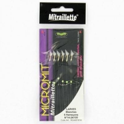 Fitness Mania - Micromit No. 14 X6 Sea Fishing Spinners/Feathers - White