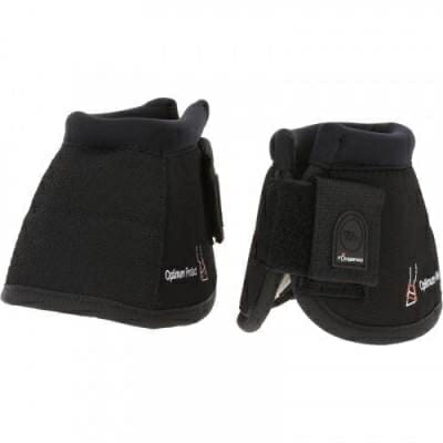 Fitness Mania - Optimum Protect Horse Riding Pair of Overreach Boots for Pony and Horse - Black