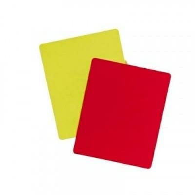 Fitness Mania - Set of Football Referee Cards - Yellow Red