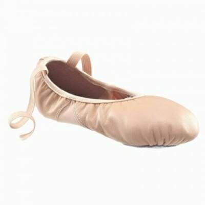 Fitness Mania - Spilt Sole Leather Demi Pointe Shoes Salmon Pink
