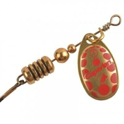 Fitness Mania - Weta _DIESE_1 Fishing Spinner - Gold Red Dots