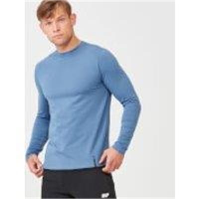 Fitness Mania - Luxe Classic Long Sleeve Crew - XL - Blue