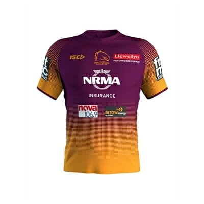 Fitness Mania - Brisbane Broncos Kids Training Tee 2019