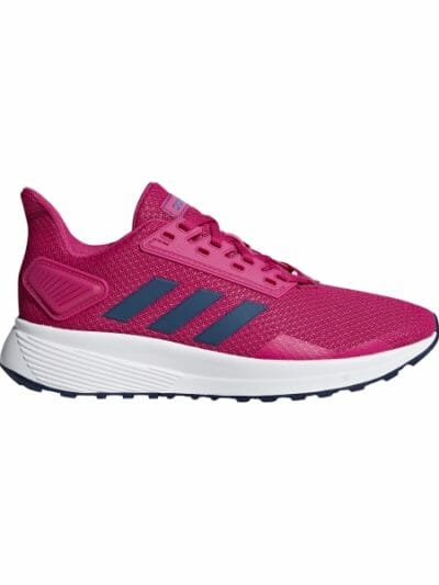 Fitness Mania - Adidas Duramo 9 - Kids Girls Running Shoes - Real Magenta/Dark Blue/White