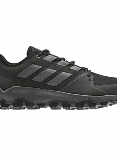 Fitness Mania - Adidas Kanadia Trail - Mens Trail Running Shoes - Core Black/Grey