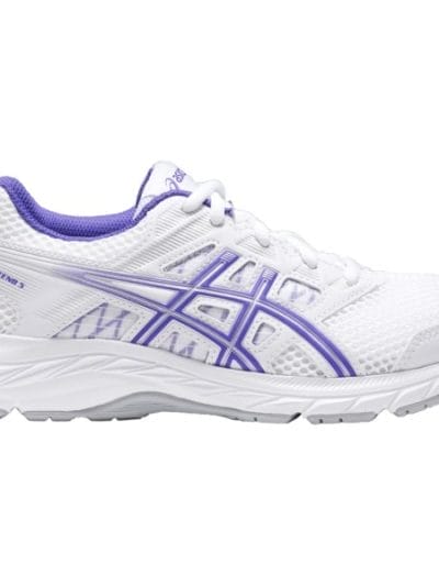 Fitness Mania - Asics Gel Contend 5 GS - Kids Girls Running Shoes - White/Royal Azel