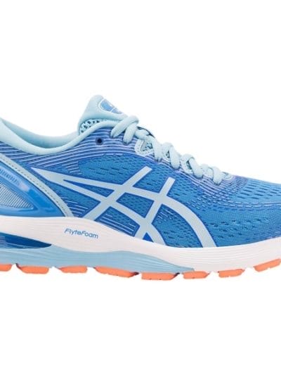 Fitness Mania - Asics Gel Nimbus 21 - Womens Running Shoes - Blue Coast/Skylight