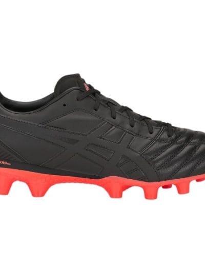 Fitness Mania - Asics Lethal Flash IT - Mens Football Boots - Double Black/Cherry Tomato