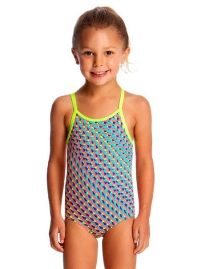 Fitness Mania - Funkita Printed Toddler Girls One Piece Swimsuit - Glitter Girl