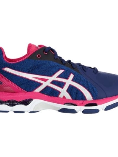 Fitness Mania - January Asics Gel Netburner 19 - Womens Netball Shoes - Indigo Blue/Silver