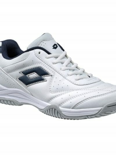 Fitness Mania - Lotto Court Logo XIV - Mens Tennis Shoes - White/Navy