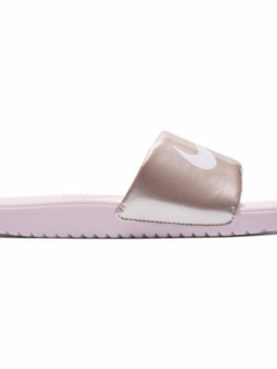 Fitness Mania - Nike Kawa Slide GS/PS - Kids Girls Casual Slide - Arctic Pink/White/Metallic Red Bronze