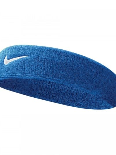 Fitness Mania - Nike Swoosh Sports Headband - Royal Blue/White