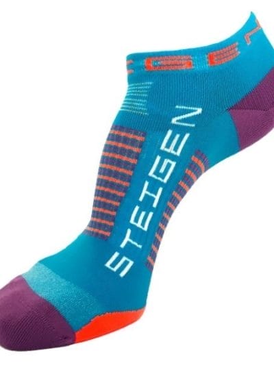 Fitness Mania - Steigen Zero Length Running Socks - Blue Galaxy